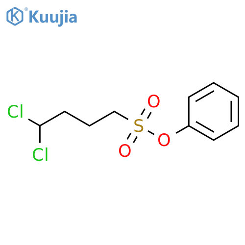 1-Butanesulfonic acid, 4,4-dichloro-, phenyl ester structure
