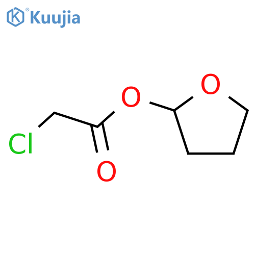 Acetic acid, chloro-, tetrahydro-2-furanyl ester structure