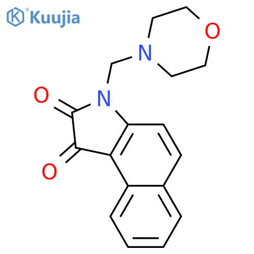 1H-Benz[e]indole-1,2(3H)-dione, 3-(4-morpholinylmethyl)- structure