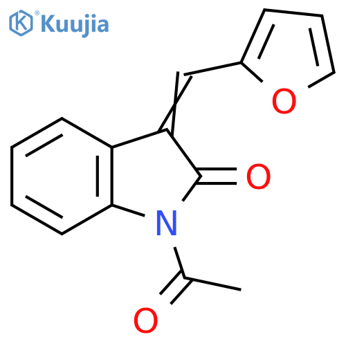 2H-Indol-2-one, 1-acetyl-3-(2-furanylmethylene)-1,3-dihydro- structure