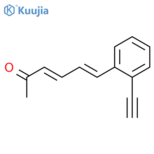 3,5-HEXADIEN-2-ONE, 6-(2-ETHYNYLPHENYL)-, (E,E)- structure