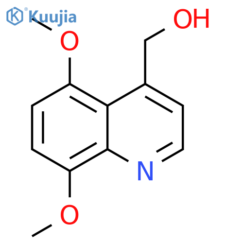 4-Quinolinemethanol, 5,8-dimethoxy- structure