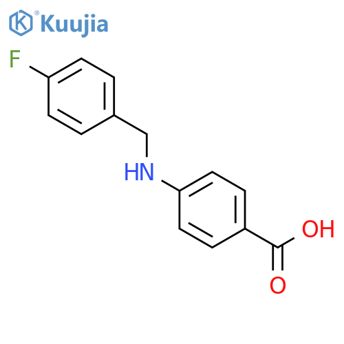 4-(4-Fluorobenzyl)AminoBenzoic Acid structure