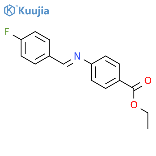 Benzoic acid, 4-[[(4-fluorophenyl)methylene]amino]-, ethyl ester structure