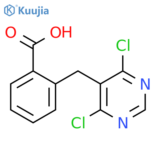 Benzoic acid, 2-[(4,6-dichloro-5-pyrimidinyl)methyl]- structure