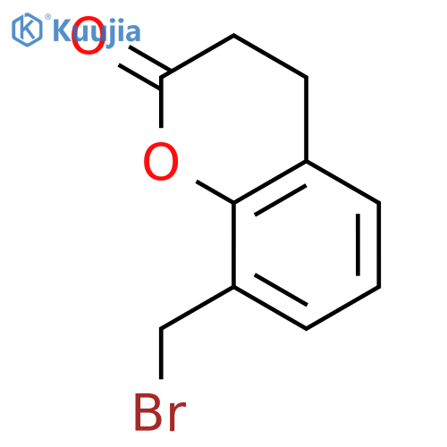 2H-1-Benzopyran-2-one, 8-(bromomethyl)-3,4-dihydro- structure