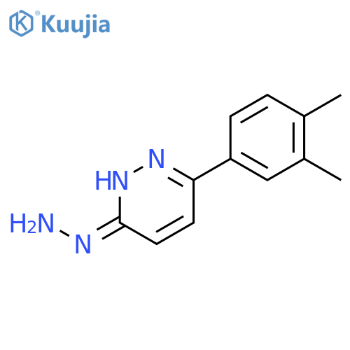 3(2H)-Pyridazinone, 6-(3,4-dimethylphenyl)-, hydrazone structure