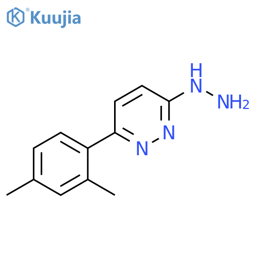 3-(2,4-dimethylphenyl)-6-hydrazinyl-Pyridazine structure