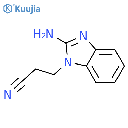 1H-Benzimidazole-1-propanenitrile,2-amino- structure