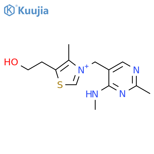 Thiazolium,5-(2-hydroxyethyl)-4-methyl-3-[[2-methyl-4-(methylamino)-5-pyrimidinyl]methyl]- structure