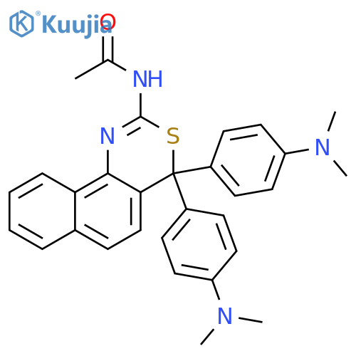 Acetamide,N-[4,4-bis[4-(dimethylamino)phenyl]-4H-naphtho[1,2-d][1,3]thiazin-2-yl]- structure