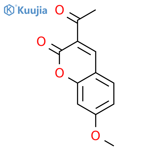 3-Acetyl-7-methoxychromen-2-one structure