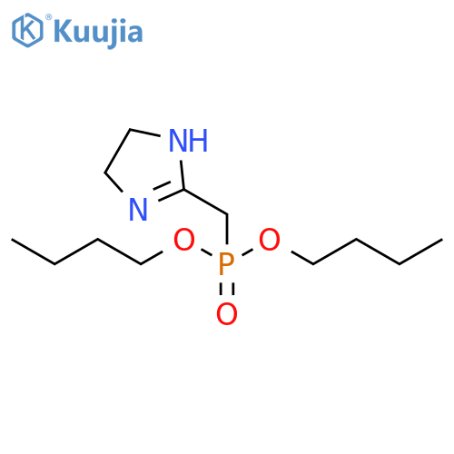 Phosphonic acid, [(4,5-dihydro-1H-imidazol-2-yl)methyl]-, dibutyl ester structure