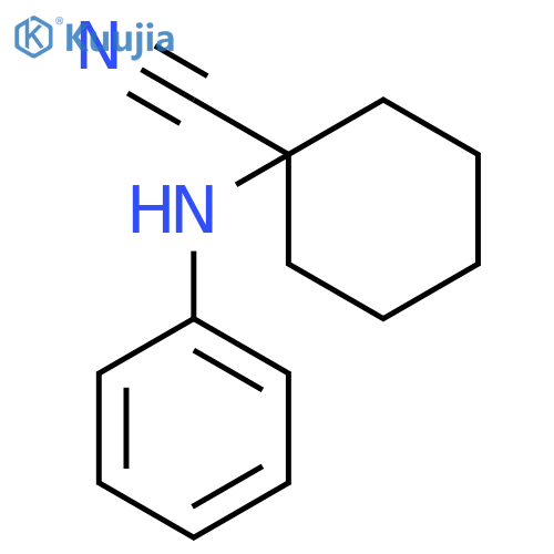 1-Phenylamino-cyclohexanecarbonitrile structure