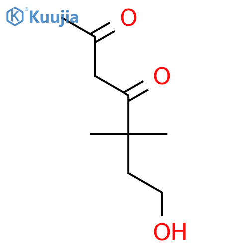2,4-Heptanedione, 7-hydroxy-5,5-dimethyl- structure