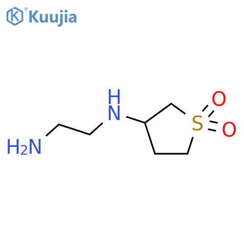 3-[(2-aminoethyl)amino]-1λ?-thiolane-1,1-dione structure