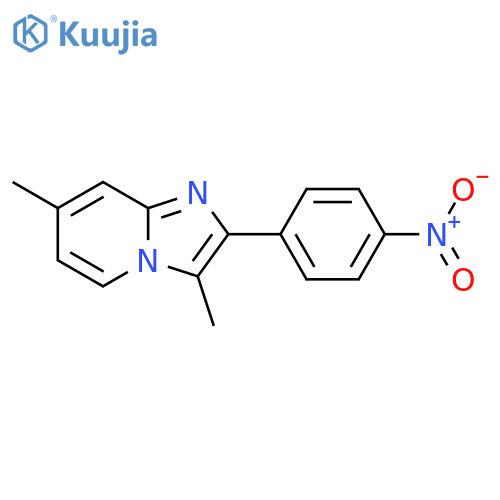 Imidazo[1,2-a]pyridine, 3,7-dimethyl-2-(4-nitrophenyl)- structure