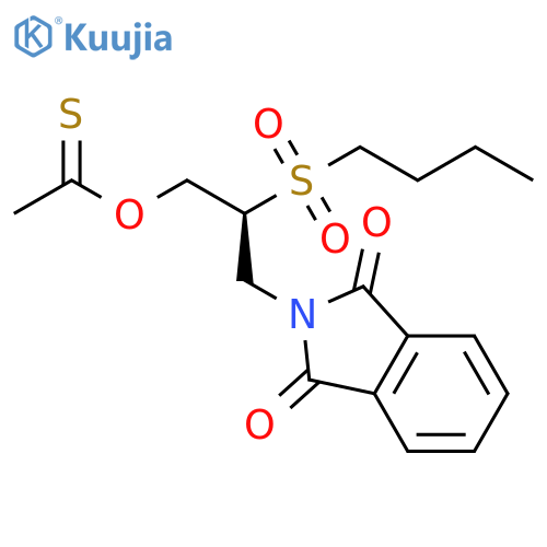 Ethanethioic acid,S-[2-(butylsulfonyl)-3-(1,3-dihydro-1,3-dioxo-2H-isoindol-2-yl)propyl]ester structure