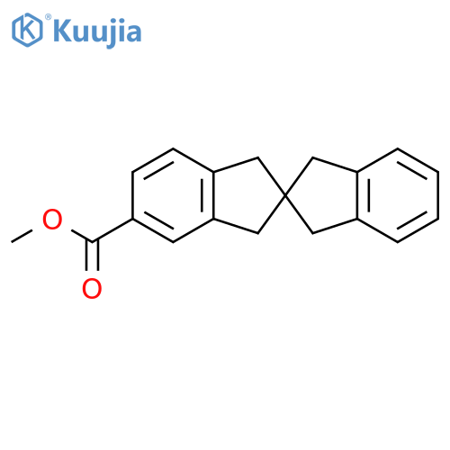 2,2'-Spirobi[2H-indene]-5-carboxylic acid, 1,1',3,3'-tetrahydro-, methylester structure