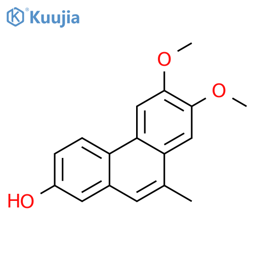 2-Phenanthrenol, 6,7-dimethoxy-9-methyl- structure