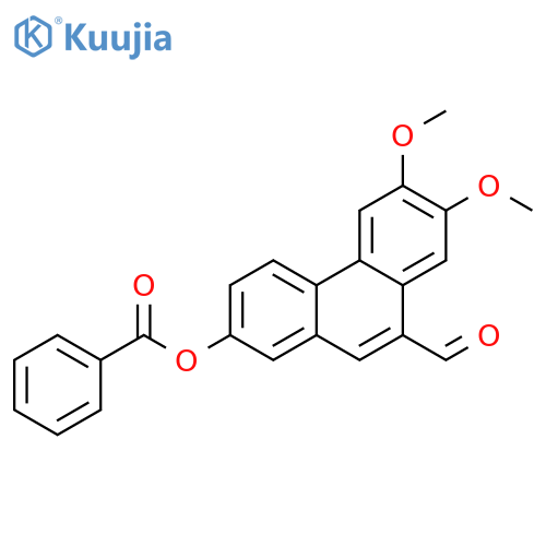 9-Phenanthrenecarboxaldehyde, 2-(benzoyloxy)-6,7-dimethoxy- structure