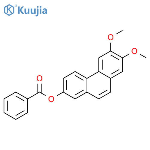 2-Phenanthrenol, 6,7-dimethoxy-, benzoate structure