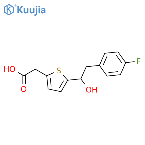 2-THIOPHENEACETIC ACID, 5-[2-(4-FLUOROPHENYL)-1-HYDROXYETHYL]- structure