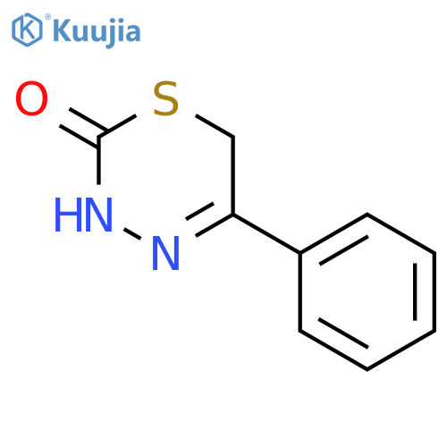 2H-1,3,4-Thiadiazin-2-one,3,6-dihydro-5-phenyl- structure
