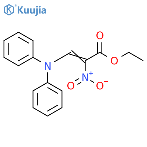 2-Propenoic acid, 3-(diphenylamino)-2-nitro-, ethyl ester structure