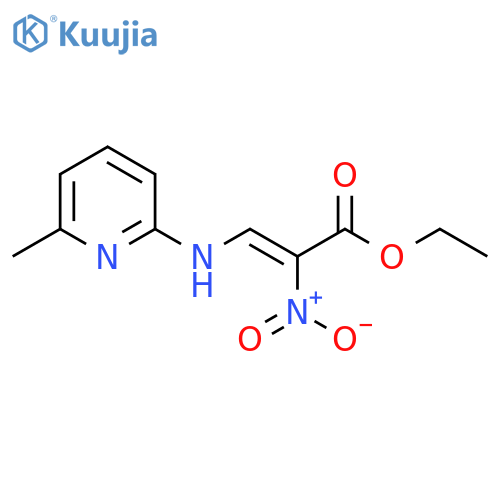 2-Propenoic acid, 3-[(6-methyl-2-pyridinyl)amino]-2-nitro-, ethyl ester,(Z)- structure