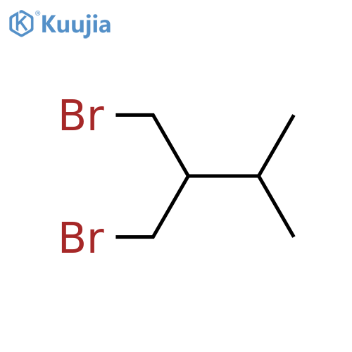 1-bromo-2-(bromomethyl)-3-methylbutane structure