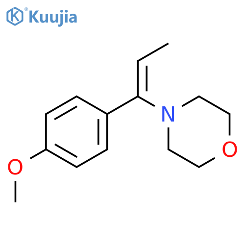 Morpholine, 4-[1-(4-methoxyphenyl)-1-propenyl]- structure