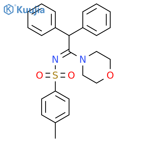 Morpholine, 4-[1-[[(4-methylphenyl)sulfonyl]imino]-2,2-diphenylethyl]- structure