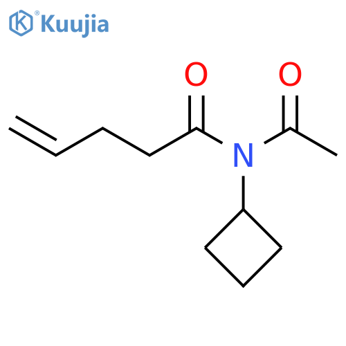 4-Pentenamide, N-acetyl-N-cyclobutyl- structure