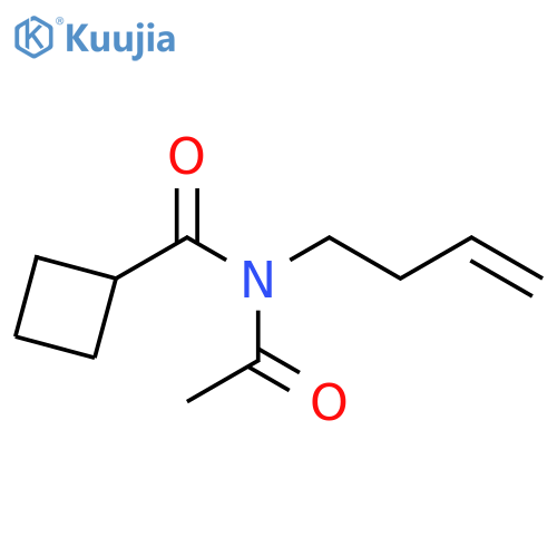 Cyclobutanecarboxamide, N-acetyl-N-3-butenyl- structure