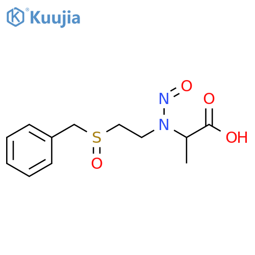 Alanine, N-nitroso-N-[2-[(phenylmethyl)sulfinyl]ethyl]- structure