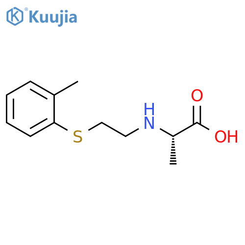 Alanine, N-[2-[(2-methylphenyl)thio]ethyl]- structure