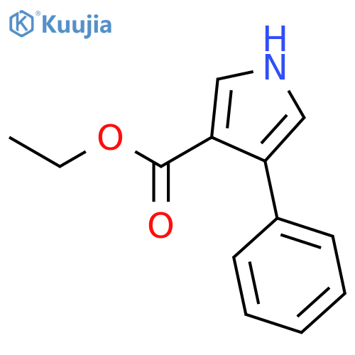 Ethyl 4-phenyl-1H-pyrrole-3-carboxylate structure