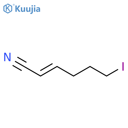 2-Hexenenitrile, 6-iodo-, (E)- structure
