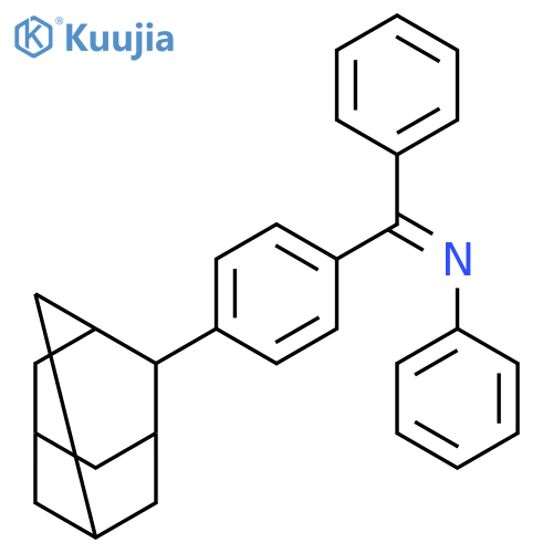 BENZENAMINE, N-[PHENYL(4-TRICYCLO[3.3.1.13,7]DEC-2-YLPHENYL)METHYLENE]- structure
