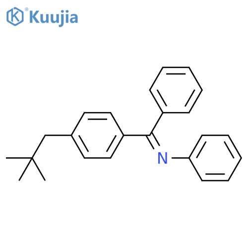 Benzenamine, N-[[4-(2,2-dimethylpropyl)phenyl]phenylmethylene]- structure