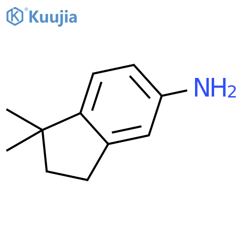 1,1-dimethyl-2,3-dihydro-1H-inden-5-amine structure