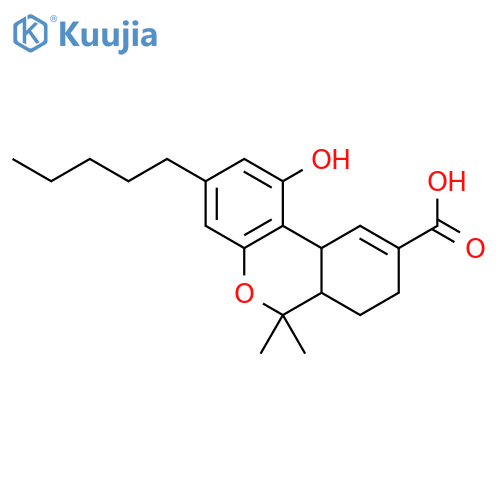 6H-Dibenzo[b,d]pyran-9-carboxylicacid, 6a,7,8,10a-tetrahydro-1-hydroxy-6,6-dimethyl-3-pentyl- structure
