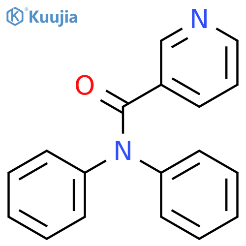 3-Pyridinecarboxamide, N,N-diphenyl- structure