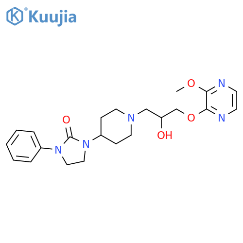 2-Imidazolidinone,1-[1-[2-hydroxy-3-[(3-methoxypyrazinyl)oxy]propyl]-4-piperidinyl]-3-phenyl- structure