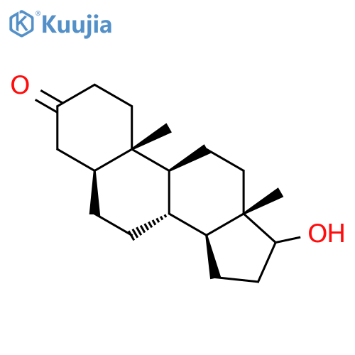 Androstan-3-one, 17-hydroxy-, (5a)- structure