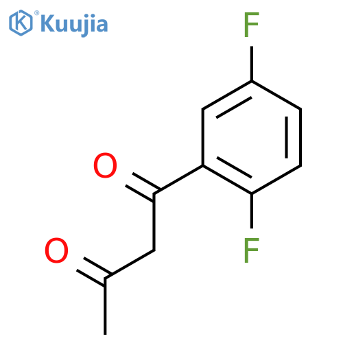 1-(2,5-difluorophenyl)butane-1,3-dione structure