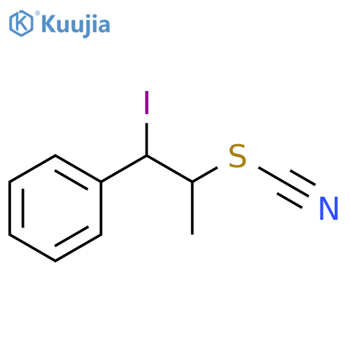 Thiocyanic acid, 2-iodo-1-methyl-2-phenylethyl ester structure