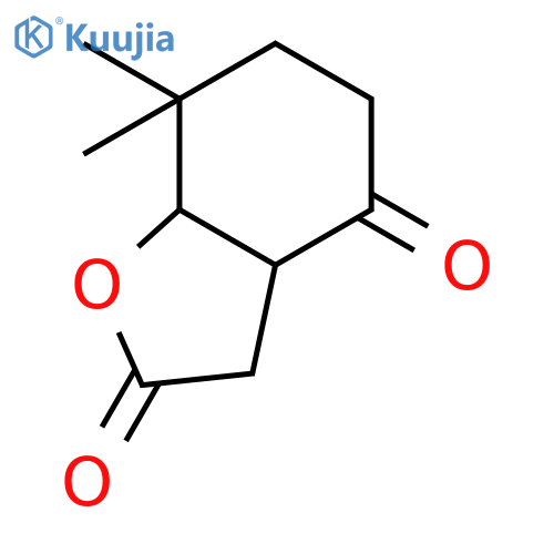 2,4-BENZOFURANDIONE, HEXAHYDRO-7,7-DIMETHYL- structure