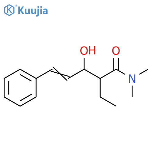 4-Pentenamide, 2-ethyl-3-hydroxy-N,N-dimethyl-5-phenyl- structure